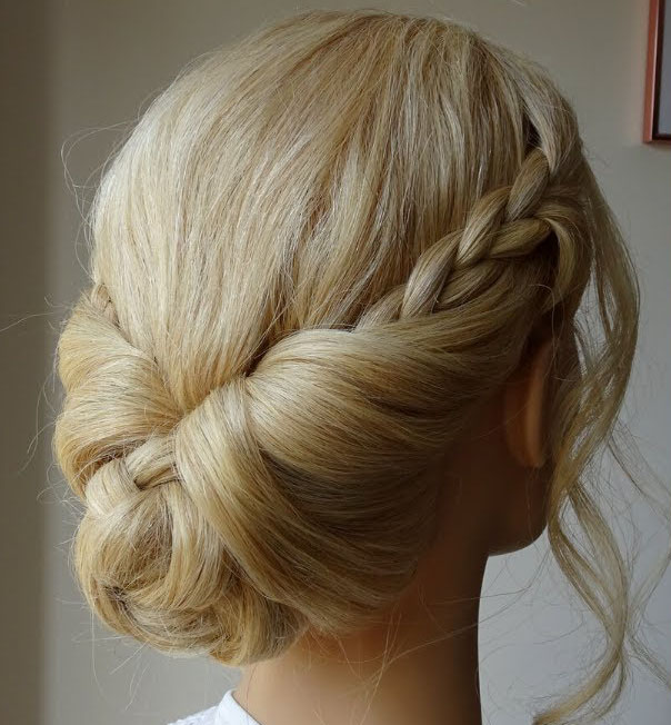 braided chignon hairstyle