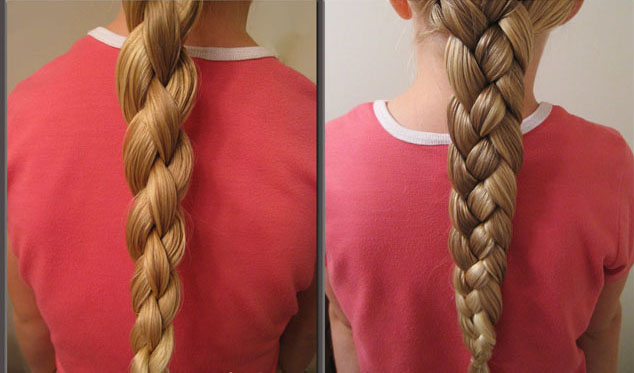 four-strand braid hairstyle