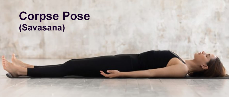 corpse pose yoga (savasana)